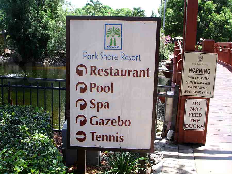 Park Shore Resort Signage